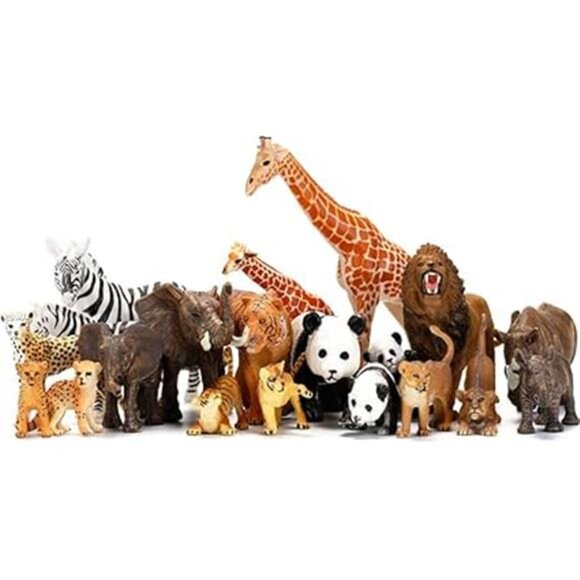 20 PCS Safari Animals Figures Toys, Realistic Plastic Animals Figurines - Picture 8 of 8